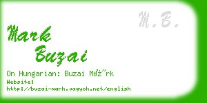 mark buzai business card
